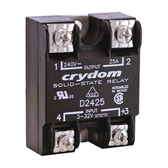 Crydom Solid State Relay, 1 Phase, Screw Clamp, Panel, SCR D2425-B