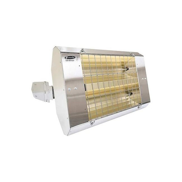 Infrared Quartz Electric Heater, 1 Phase, Stainless Steel, 208V AC