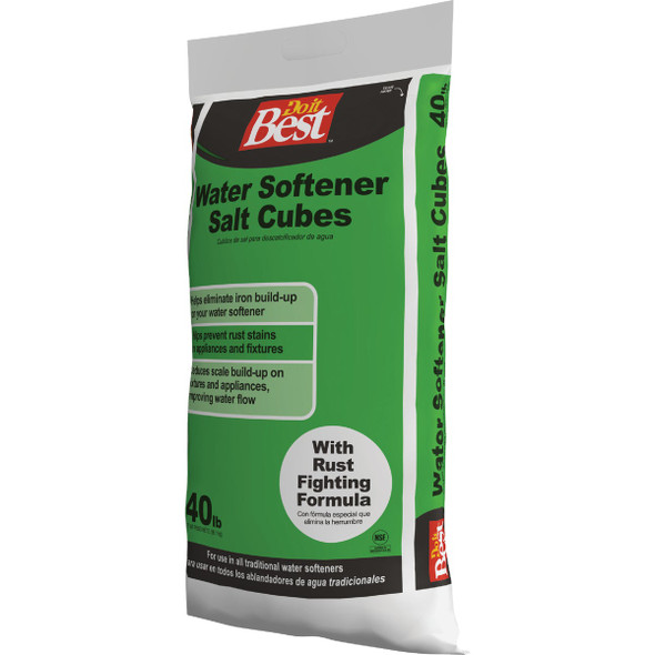 Do it Best 40 Lb. Water Softener Salt Cubes with Rust Remover 766436 460451