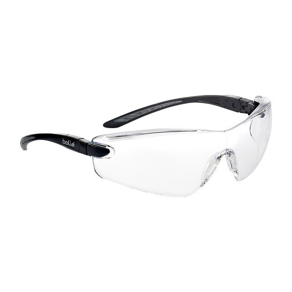 Bolle Safety Cobra Safety Glasses, Platinum Coating, Clear Lens, 1/Each