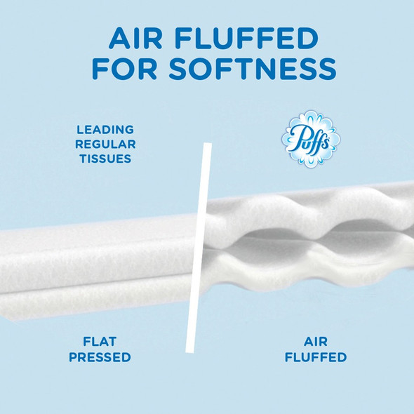 Puffs Basic Facial Tissues - 2 Ply - 8.40" Width x 8.20" Length - Assorted - 180/Box - 1 Pack