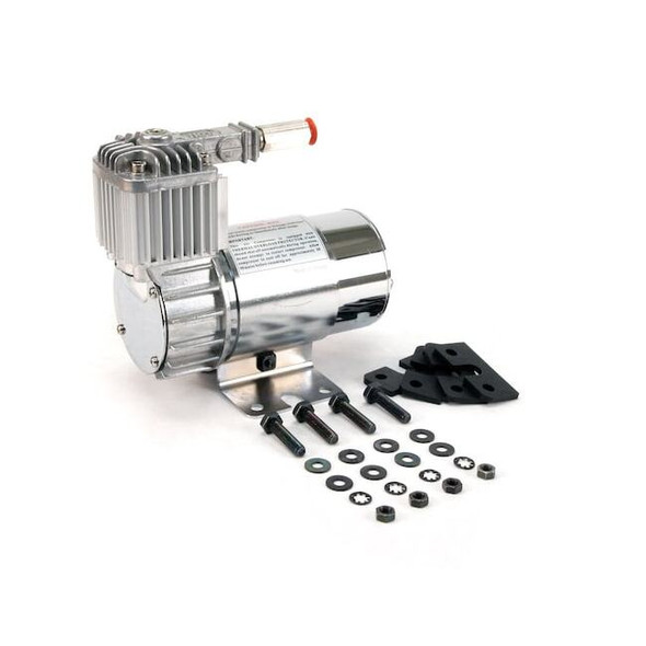 100C Chrome Compressor Kit w/ Omega Mounting Bracket (12V, 15% Duty, Sealed)