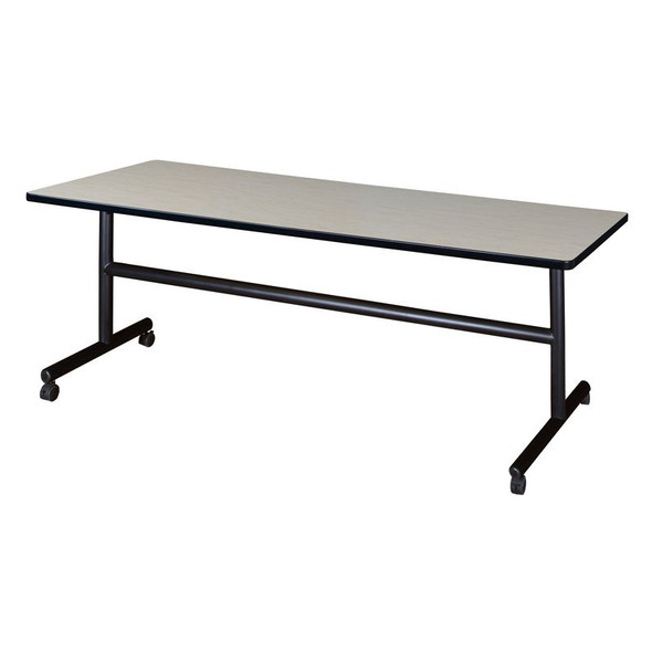 Kobe Rectangle FlipTop Table, 72" W, 29" H, Laminate Top, Maple MKFT7230PL