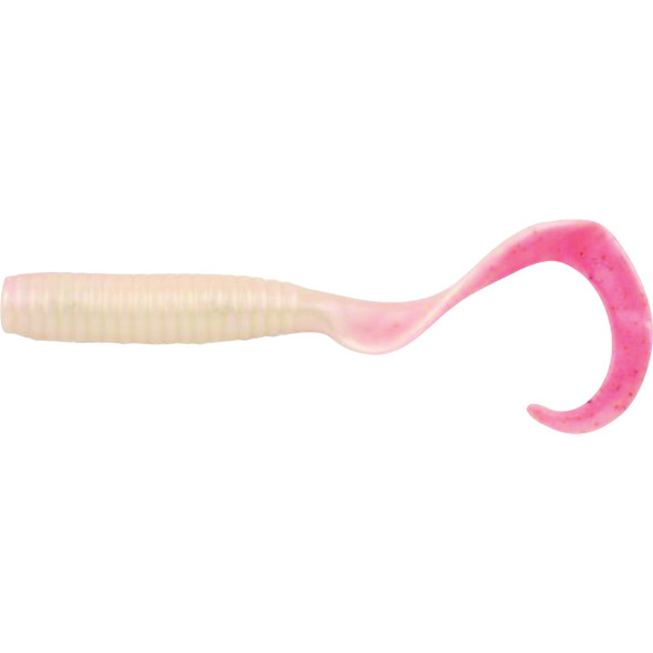 Berkley Gulp! 6 In. Pink Shine Saltwater Grub (4-Pack) GSG6-PSH 711256