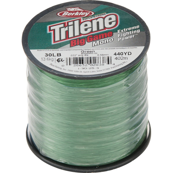 Berkley Trilene Big Game 30 Lb. 440 Yd. Green Monofilament Fishing Line
