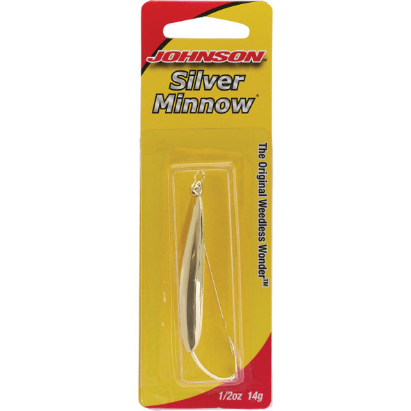 Johnson 2.5 In. Silver Minnow in Gold SM1-2-GLD 744982