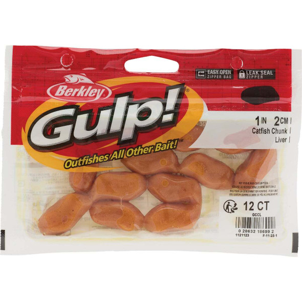 Berkley Gulp! Liver Catfish Chunks Fishing Lure GCCL