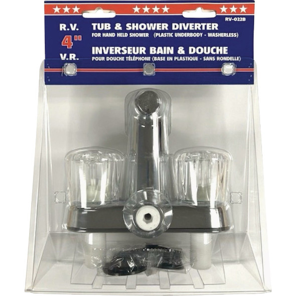 US Hardware 4 In. Tub & Shower Diverter RV-022B 232699