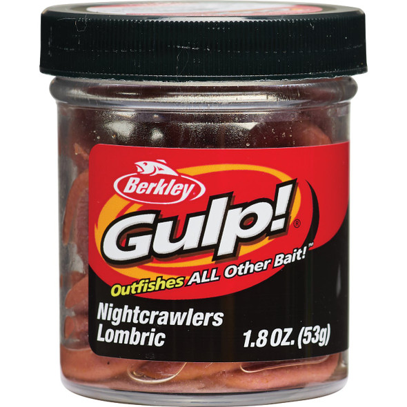 Berkley Gulp! Extruded Nightcrawler Fishing Lure GENC6-NAT