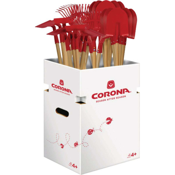 Corona Kids Long Handle Tools Display (30-Piece) KD 1000