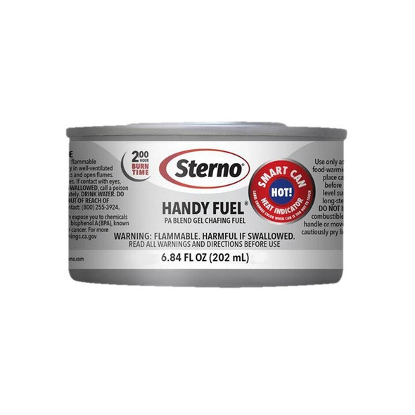20660 Sterno Handy Wick, Chafing Fuel, Methanol, Gel, 6.84 Oz, Can, 72/Carton