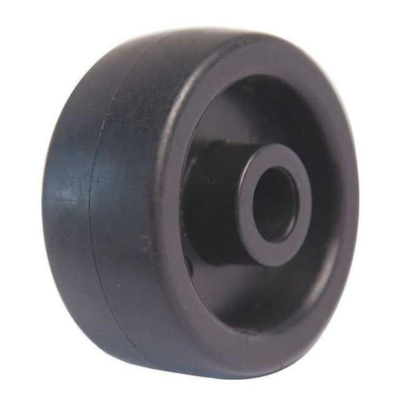 Dayton RollerWheel,3in,3in,Black,Polyolefin MHRW001G