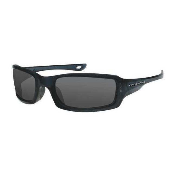M6A, Safety Glasses, Anti-Scratch, Gray Lens, Black Frame, Full-Frame