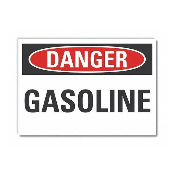 Danger Sign, 7 in H, 10 in W,Vertical Rectangle, English, LCU4-0313-RD_10X7