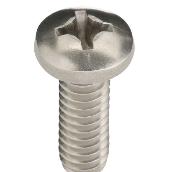 1-4"-20 x 3-4 in Phillips Pan Machine Screw, Plain 18-8 Stainless Steel, 50 PK  U51122.025.0075