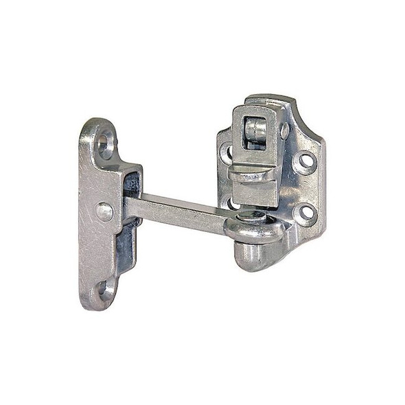Heavy-Duty Aluminum Door Hold Back - 4 Inch Hook and Keeper Pack of 2