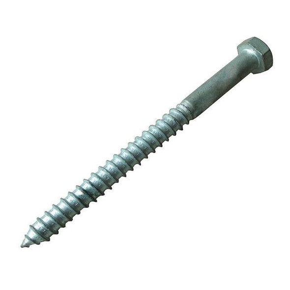 Manufacturer Varies Lag Bolts, 6in.L, 7/8in.W, 7/8in.H, Steel 29NH37