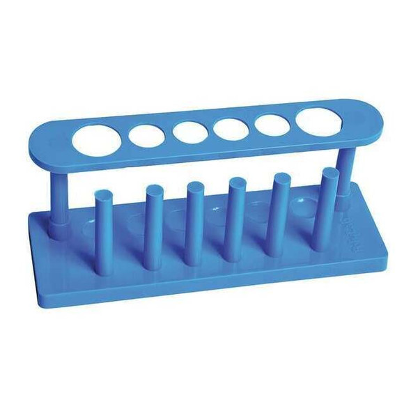 Manufacturer Varies Plastic Test Tube Rack, 6 Tube TTHP01