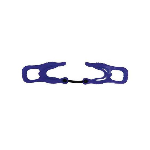 Condor Glove Holder Clips, Plastic, Blu, 6-3/8 in L, PR 30LU75 Pack of 50