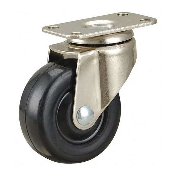Manufacturer Varies Swivel Plate Caster,Rubber,2 in.,75 lb. 31707