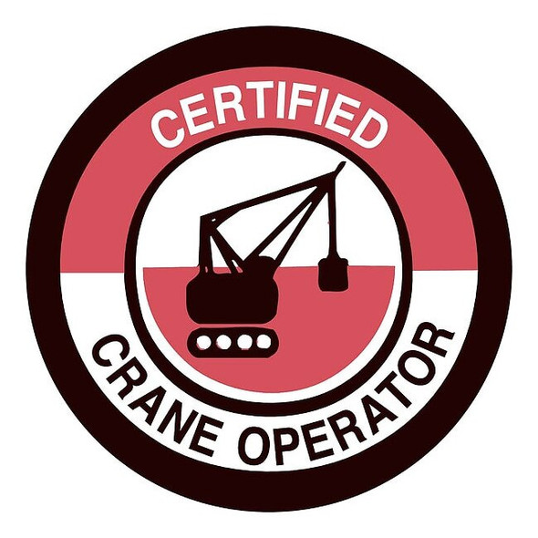 Brady Hard Hat Emblem Labl,2in. dia.,Vinyl,PK4, 42293 42293