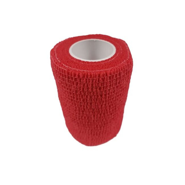 First Voice Self-Adhesive Bandage, 3" x 5yds, Red TS-3183-R Pack of 3