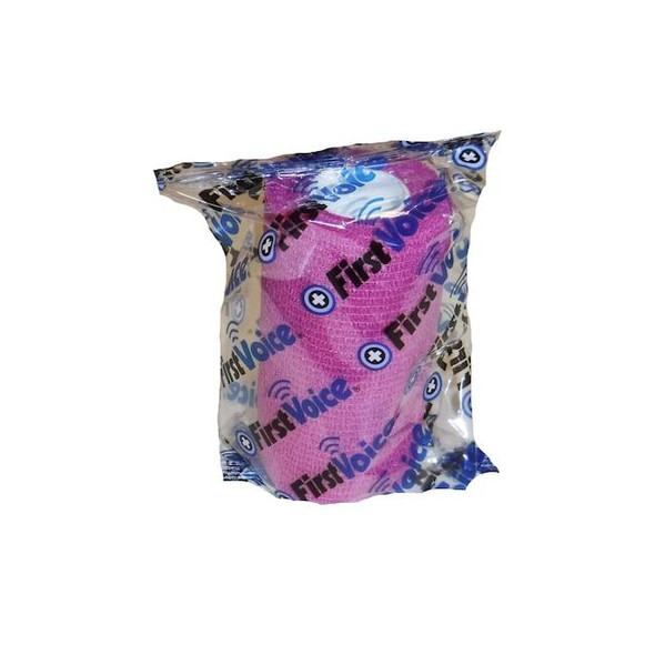 First Voice Self-Adhesive Bandage, 4" x 5yds, Bright Pink TS-3190- BP Pack of 3