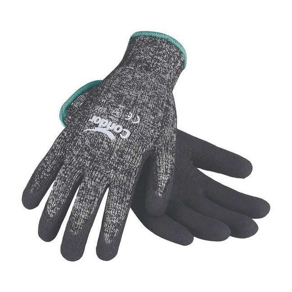 Condor Cut Resistant Coated Gloves, Cut Level 3 ,Nitrile ,Sandy ,2XL 1 PR 29JV54