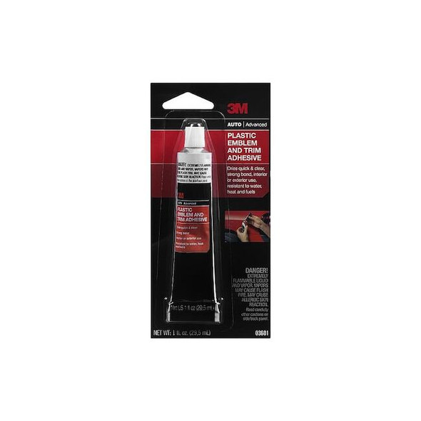 3m 03601SRP, Plastic Emblem Trim Adhsv, 1oz 03601SRP