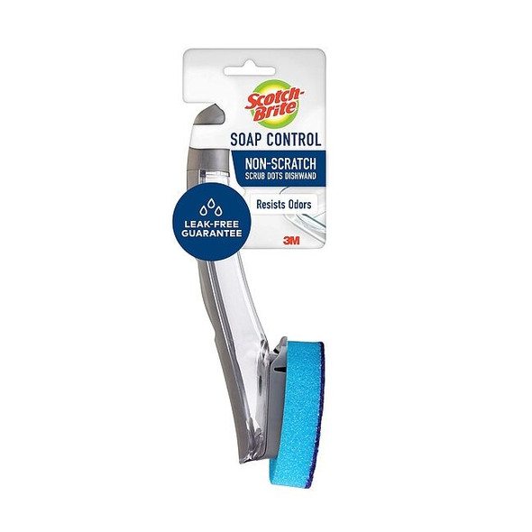Scotch-Brite Non-Scratch Dish Wand,11 1/4 in L,Blue 451A-4