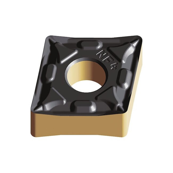 Diamond Turning Insert, Diamond, 4, CNMG, 1, Carbide Pack of 10