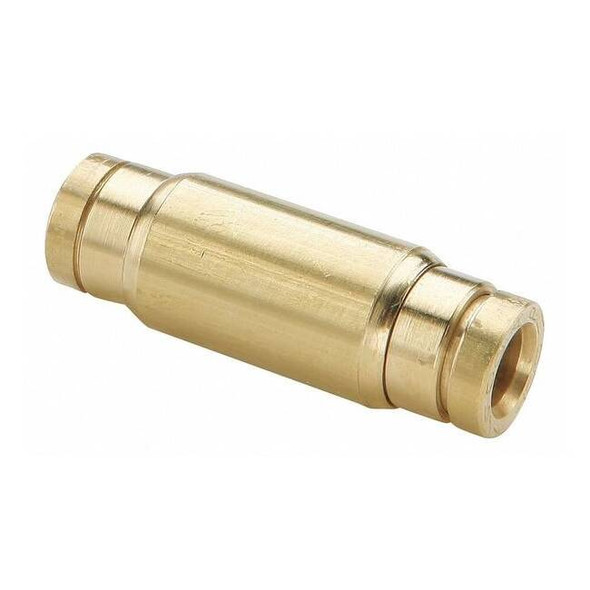 Parker Fitting, Straight, Brass, Push-Fit 1/4 in, Push-Fit 1/4 in 62PTC-4