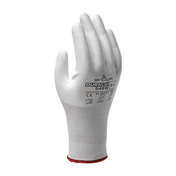 Cut Resistant Coated Gloves, Cut Level A3 ,Dipped ,Polyurethane ,Rough ,L 1 PR