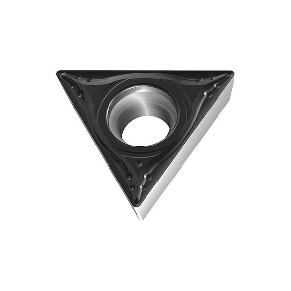 Triangle Turning Insert, Triangle, 1/4 in, TCMT, 0.8 mm, Carbide Pack of 10