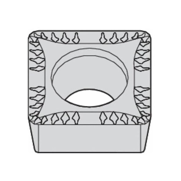 Widia Square Turning Insert, Square, 3, SCMT, 2, Carbide 5623460 Pack of 5
