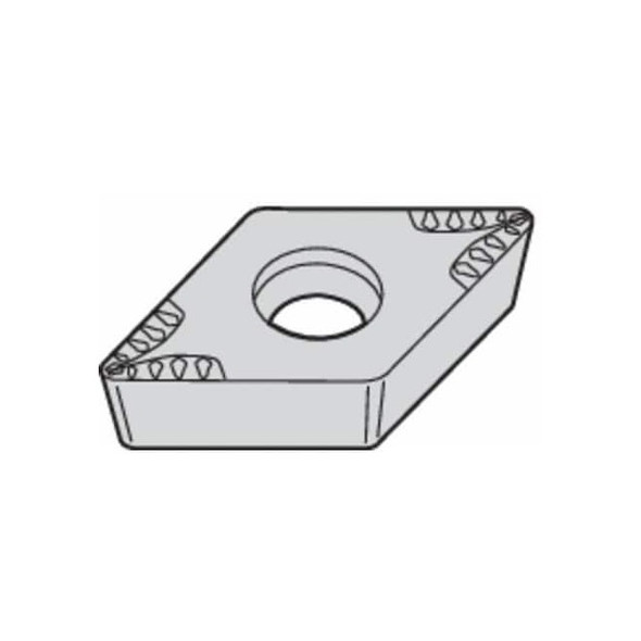 Widia Diamond Turning Insert, Diamond, 3, DCMT, 2, Carbide DCMT3252MU Pack of 5