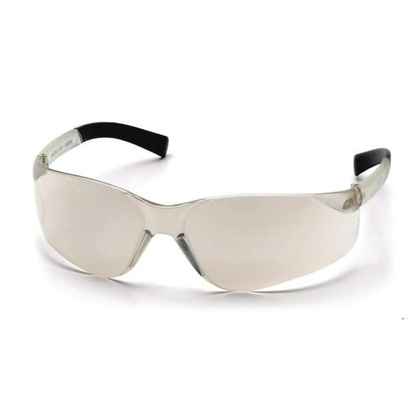 Mini Ztek, Safety Glasses, Anti-Scratch, I/O Mirror Lens, Clear Frame, Frameless
