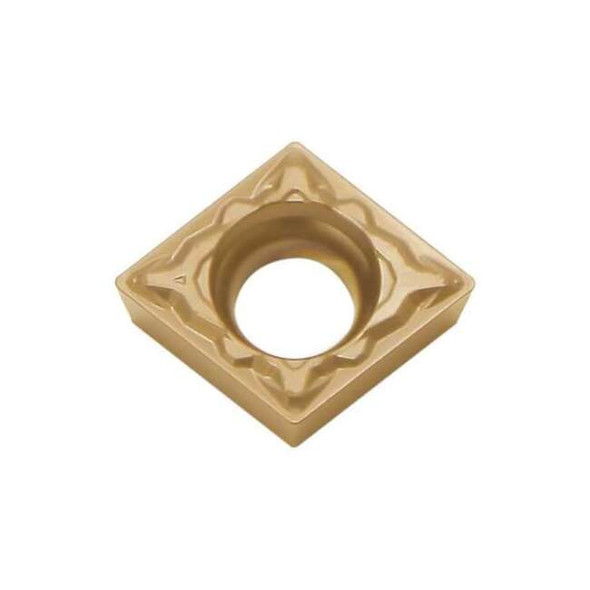 Diamond Turning Insert, Diamond, 2, CCMT, 1, Carbide Pack of 10