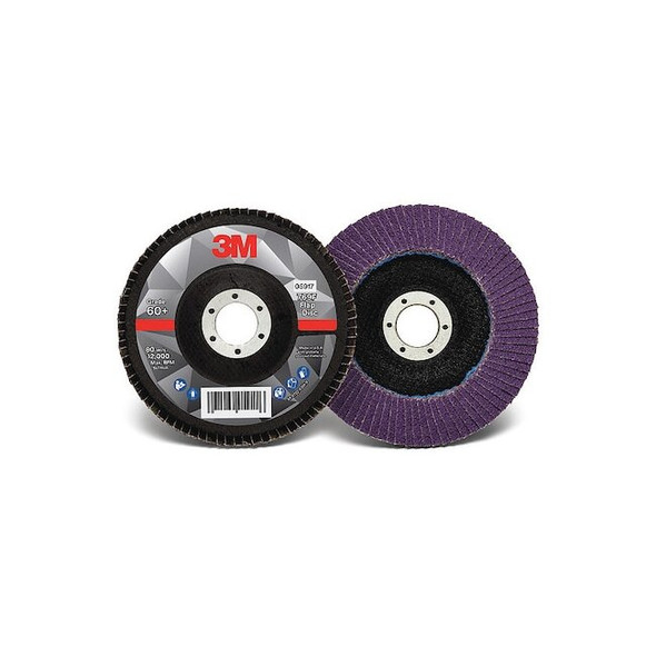 3m Flap Disc,5 in Dia, 7/8 in Arbor,60 Grit 60440351504 Pack of 10