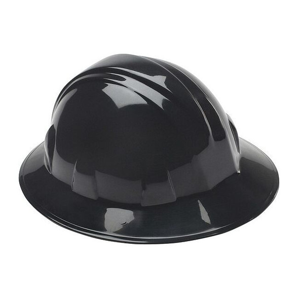 Hard Hat, SL, Polyethylene, 4 Point Ratchet, Type 1, Class E, Black