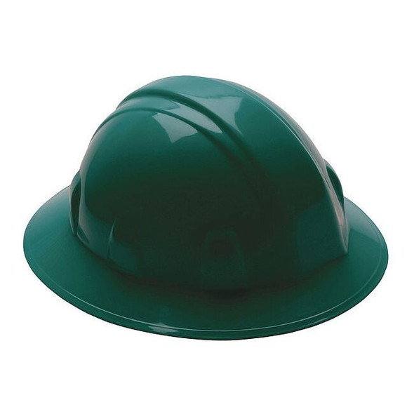 Hard Hat, SL, Polyethylene, 4 Point Ratchet, Type 1, Class E, Green