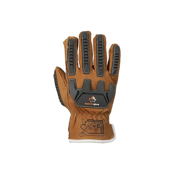 Superior Glove Arc Flash Driver Glove,Goat Grain,L,PR 378GOBKVB-L Pack of 12