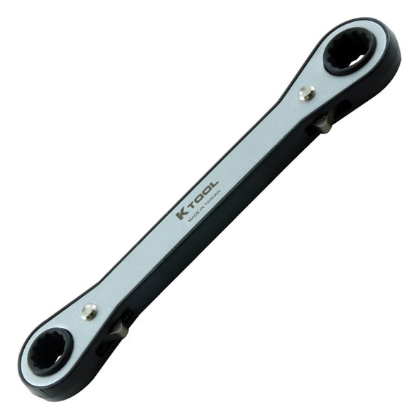 Ratchet Box End Wrench,12 pt.,1/4"x5/16" Pack of 3