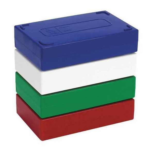 Heathrow Scientific Microscope Slide Box,25 Slots,Green HS15989B