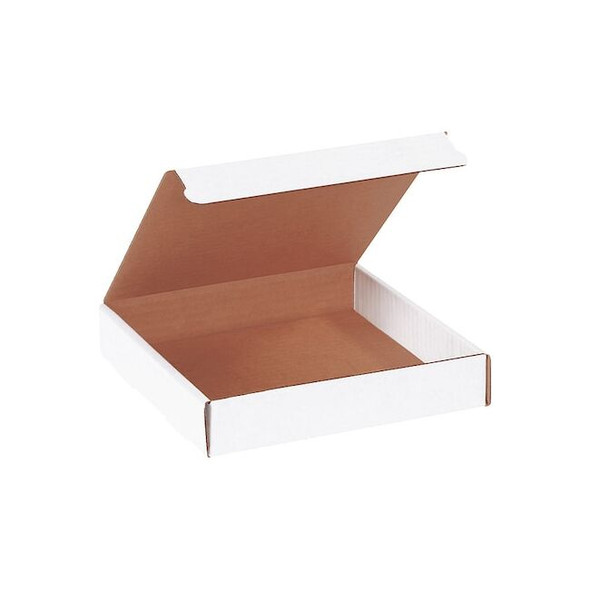 Literature Mailers, 7-3/8" x 7-3/8" x 1-3/8", White Pack of 50