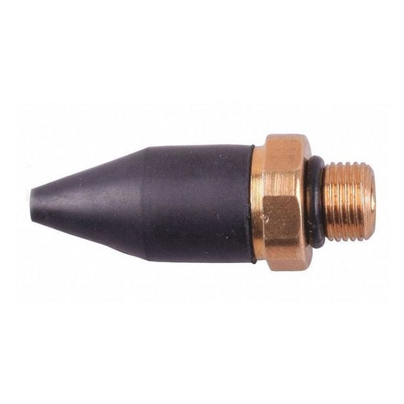 Speedaire Air Gun Nozzle, 1/8", NPT, Rubber; Brass 22YK67