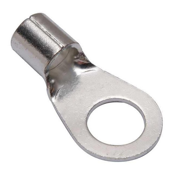 One-Hole Compression Lug, 1/0 AWG Max, 5/8 in Stud, Long Barrel, Copper, None