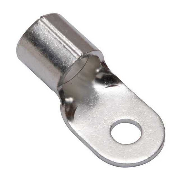 One-Hole Compression Lug, 2/0 AWG Max, 5/16 in Stud, Long Barrel, Copper, None