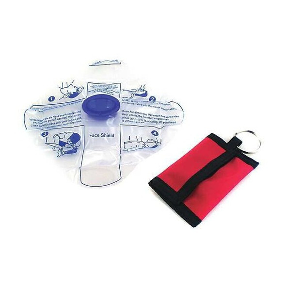 Medsource CPR Barrier Mask,Adult,Child,Infant,Red MS-21105