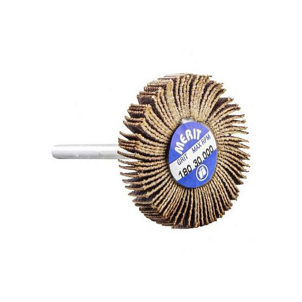 Merit Flap Wheel,Aluminum Oxide,1 3/16" dia 08834137503 Pack of 10